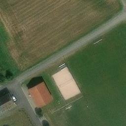 Sand Volleyball Court, Winterhausen — aerial view