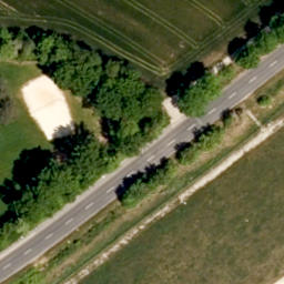 Sand Volleyball Court, Höchstadt a.d.Aisch — aerial view