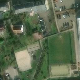 Sand Volleyball Court — aerial view