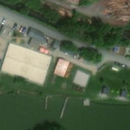 Sand Volleyball Court — aerial view