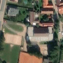 Sand Volleyball Court — aerial view