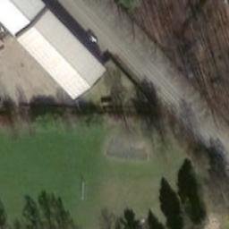 Volleyball Court near Vlašim — aerial view