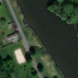 Sand Volleyball Court — aerial view