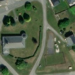 Volleyball Court near Dommery — aerial view