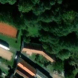 Sand Volleyball Court — aerial view