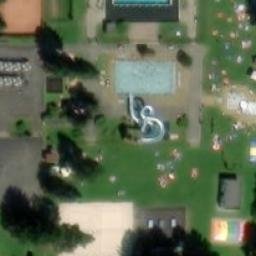 Sand Volleyball Court — aerial view