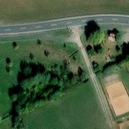 Sand Volleyball Court, Werbach — aerial view