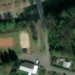 Sand Volleyball Court — aerial view