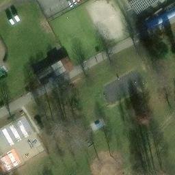 Sand Volleyball Court — aerial view