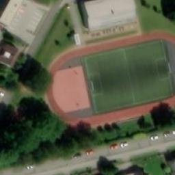 Volleyball Court near Třinec — aerial view