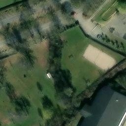 Sand Volleyball Court, Fürth — aerial view