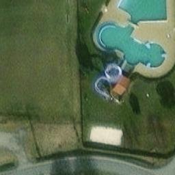 Sand Volleyball Court — aerial view