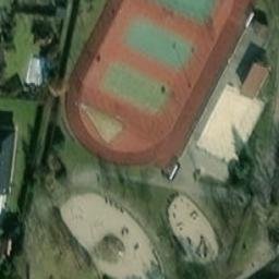 Sand Volleyball Court — aerial view