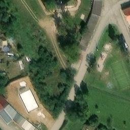 Grass Volleyball Court — aerial view