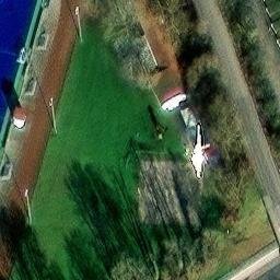 Sand Volleyball Court, Worms — aerial view
