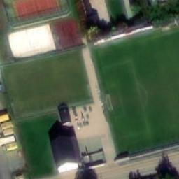 Sand Volleyball Court — aerial view