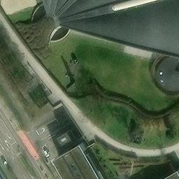 Sand Volleyball Court — aerial view