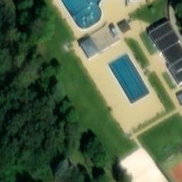 Sand Volleyball Court — aerial view