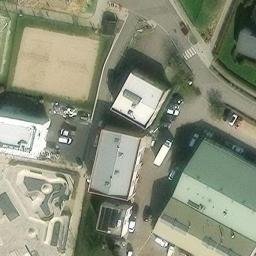 Sand Volleyball Court — aerial view