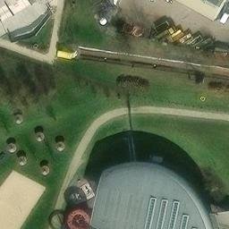Sand Volleyball Court — aerial view