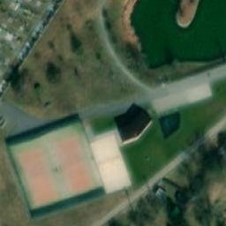 Sand Volleyball Court — aerial view