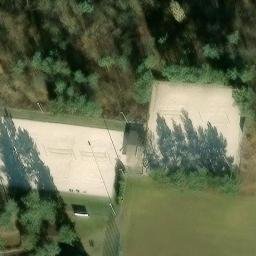 Sand Volleyball Court, Erlangen — aerial view