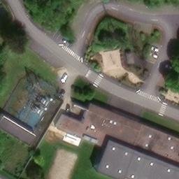 Sand Volleyball Court — aerial view