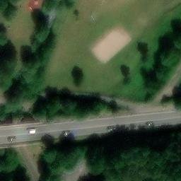 Sand Volleyball Court in Saarburg, Rheinland-Pfalz — aerial view
