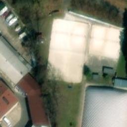 Sand Volleyball Court — aerial view