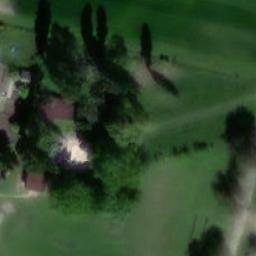 Volleyball Court near Loučany — aerial view