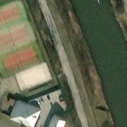 Sand Volleyball Court — aerial view