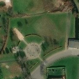 Sand Volleyball Court — aerial view