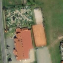 Grass Volleyball Court — aerial view