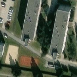 Sand Volleyball Court — aerial view
