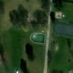 Volleyball Court near Dolní Lhota — aerial view