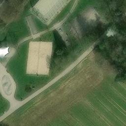 Sand Volleyball Court — aerial view