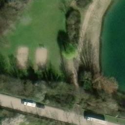 Sand Volleyball Court, Lampertheim — aerial view