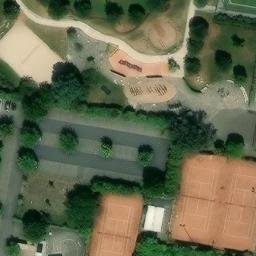Hemsbach Beach Volleyball Court #1 — aerial view