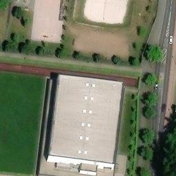 Sand Volleyball Court, Erlangen — aerial view