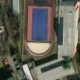 Sand Volleyball Court — aerial view