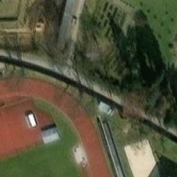 Sand Volleyball Court — aerial view