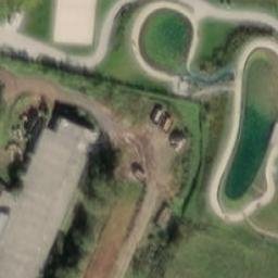 Sand Volleyball Court — aerial view
