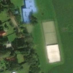 Volleyball Court near Nové Město na Moravě — aerial view