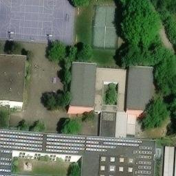 Sand Volleyball Court, Erlangen — aerial view