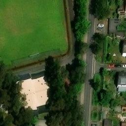 Sand Volleyball Court, Erlangen — aerial view