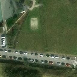 Sand Volleyball Court — aerial view