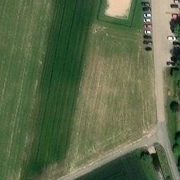 Sand Volleyball Court, Gelchsheim — aerial view