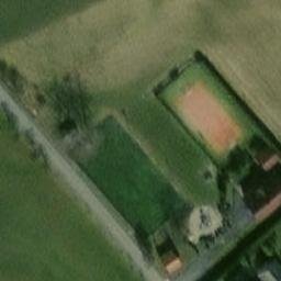 Grass Volleyball Court — aerial view