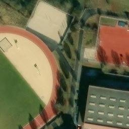 Sand Volleyball Court, Herzogenaurach — aerial view