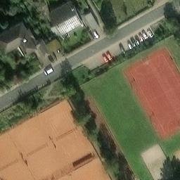 Sand Volleyball Court, Eisenberg (Pfalz) — aerial view